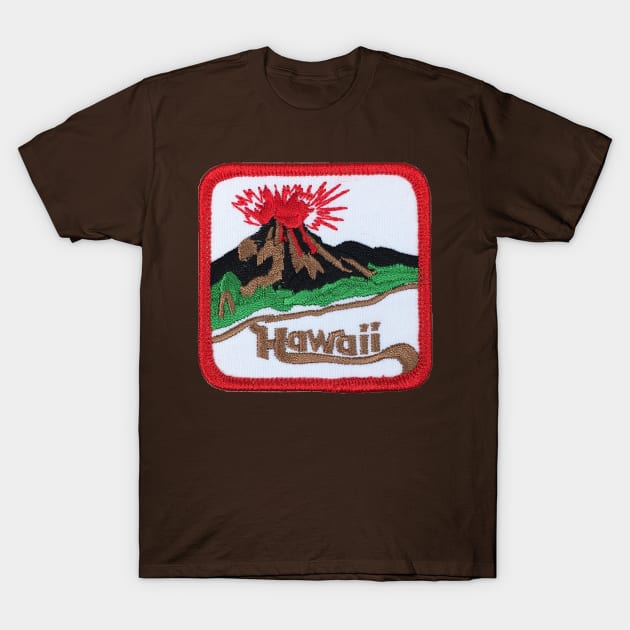 Hawaii Volcano Patch T-Shirt by HaleiwaNorthShoreSign